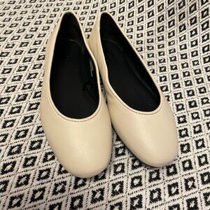 COS LEATHER BALLERINA FLATS